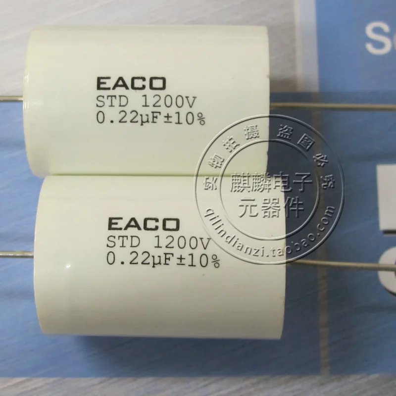 5pcs EACO STD-1200-0.22-32 1200V0.22UF brand new circular non inductive absorbing capacitor