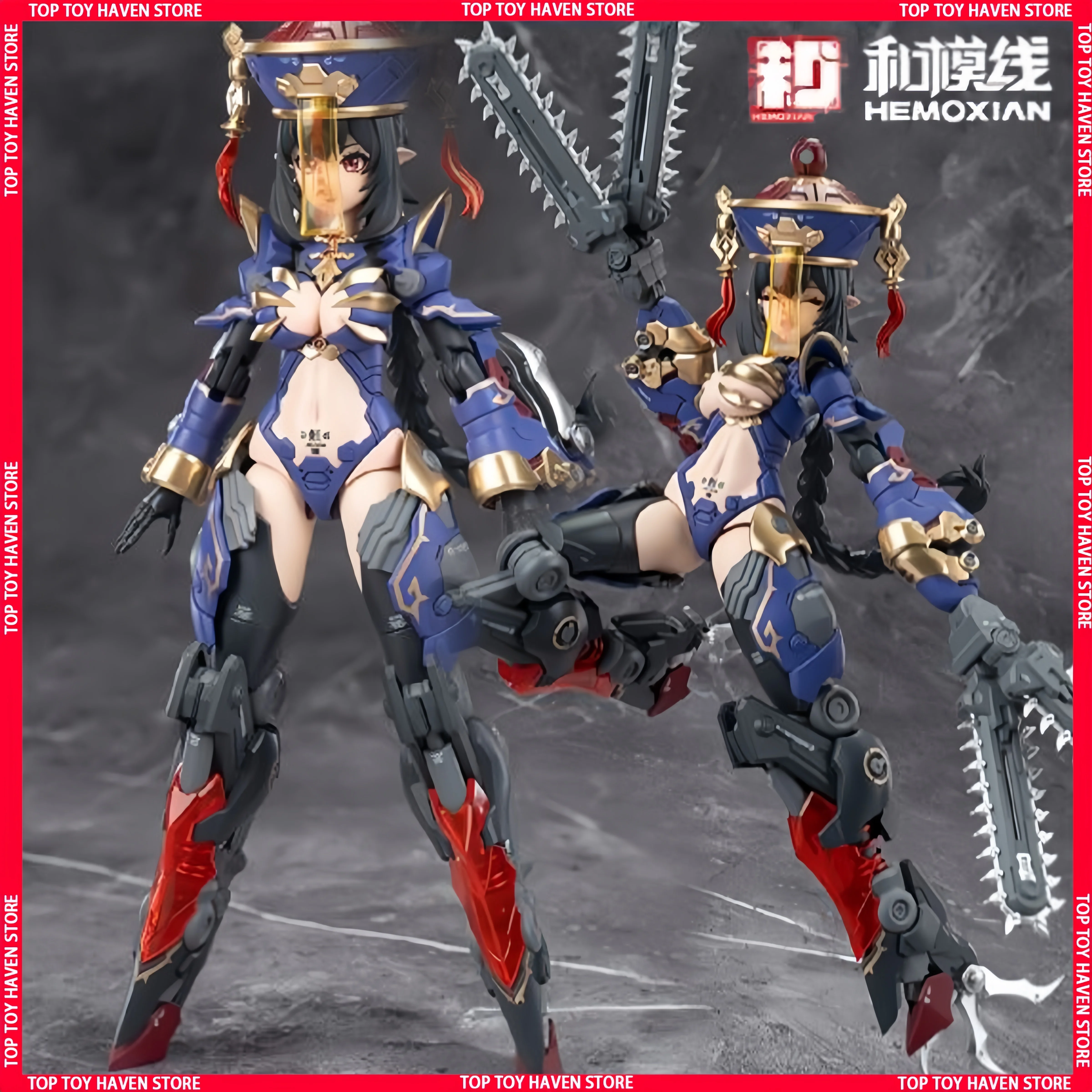 

Original Hemoxian Figure Jiulian Figures Reverberation Of Medta Figurine 1/12 Zombie Girl Assembly Model Kit Collection