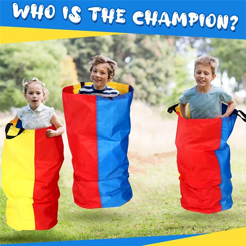 Novo jogo de corrida de saco de batata, jogo de corrida de saco de batata, corrida de 3 pernas adequado para adultos família gramado quintal jogo diurno