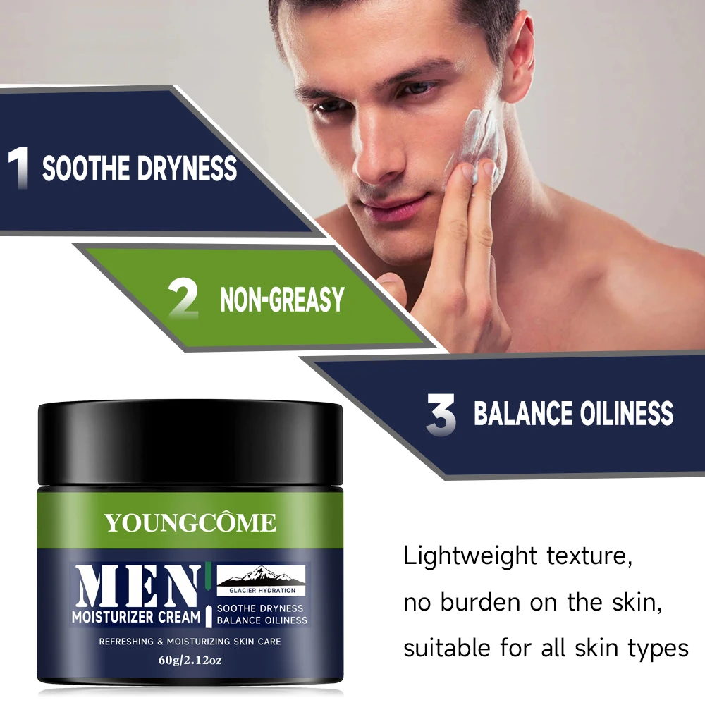 

Anti Aging & Wrinkle for Men,Conceals Pores,Natural Cover Cream for Radiant Complexion Brightening Moisturizer Cream 30g/60g