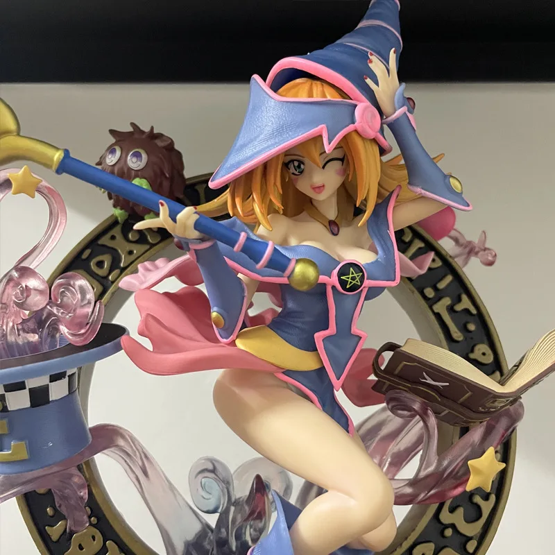 In Stock 37.5cm Yu-Gi-Oh! Duel Monsters Figure Dark Magician Girl Action Figures PVC Model Collection Desk Decor Toys for Gifts