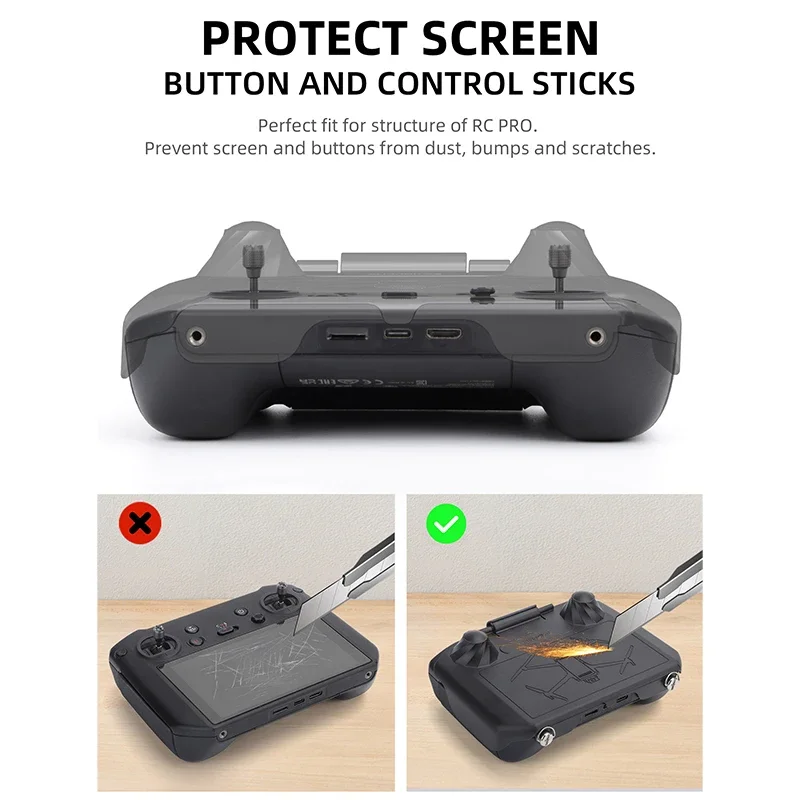 For DJI RC PRO Remote Controller Sun Hood and Remote Cover Protector Two-in-one for DJI RC Foldable Controller Hood