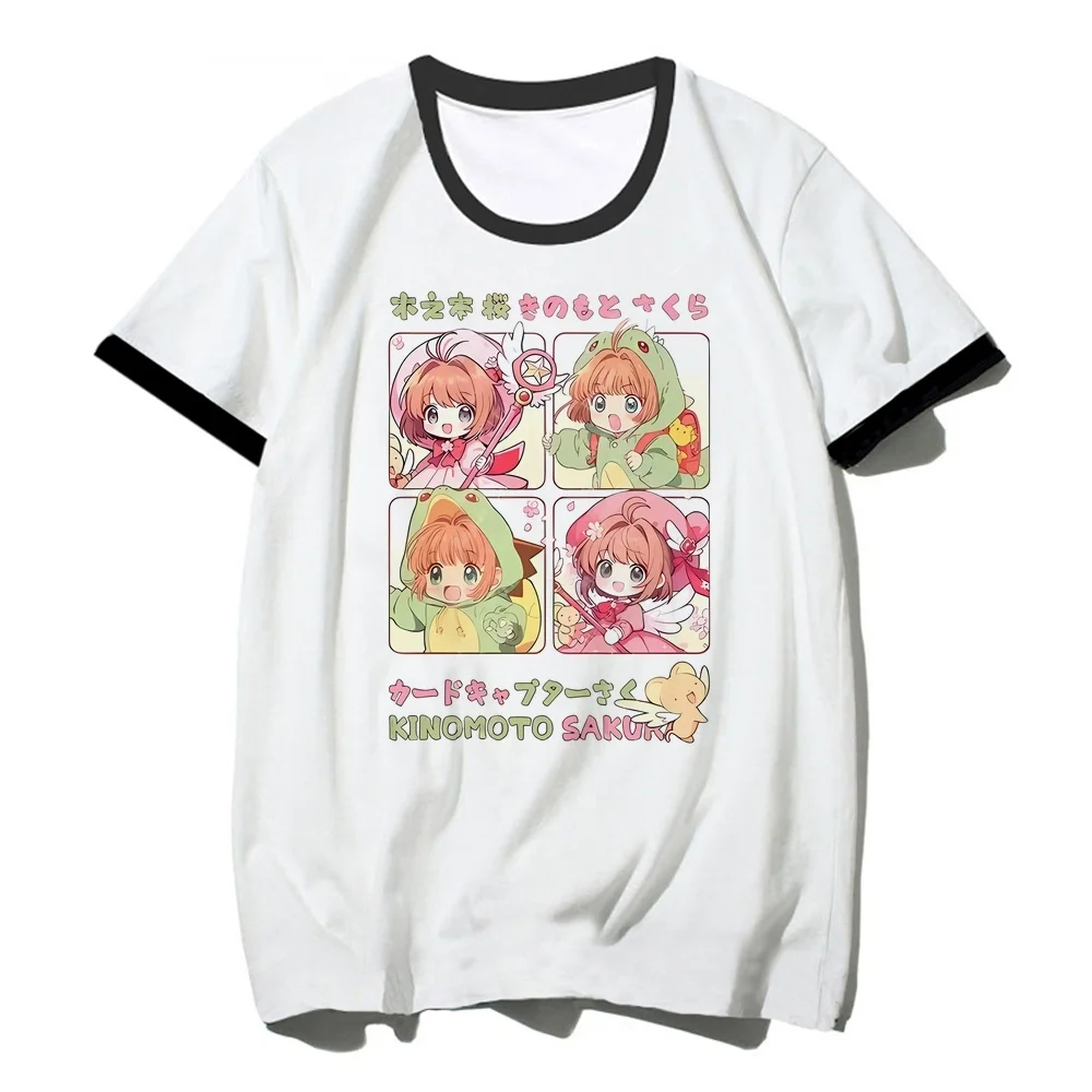 Sakura Card Captor t shirt female korean fashion scene  japan top tees dollette vintage manga