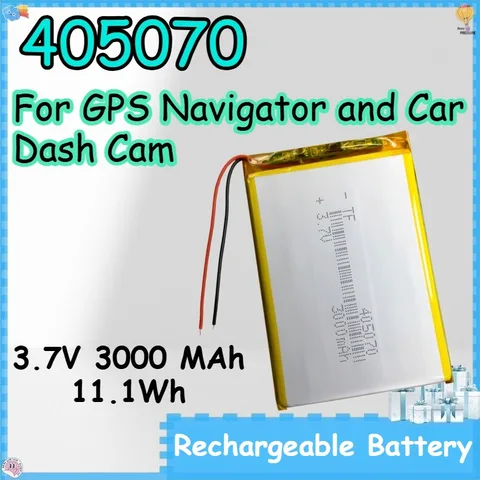 Аккумулятор DIEZONG 405070 3000mAh для GPS и видеорегистратора