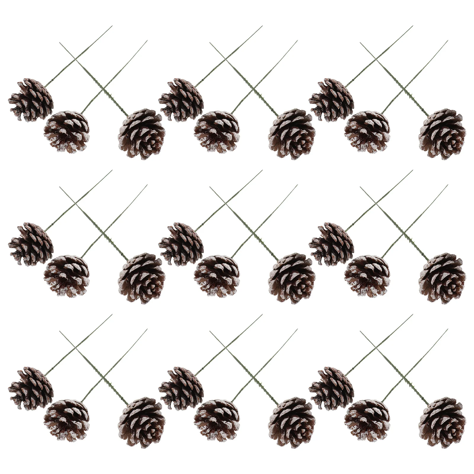 

30pcs Pine Cones Decorations For Christmas: Natural Holiday Pine Cone Picks For Wreaths Garlands Winter Party Decor Outdoor