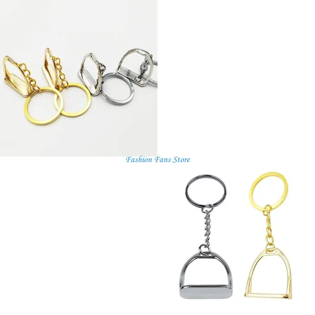 Llavero con punta caballo, abalorio estribo, llavero con punta filete, adorno para llaves, llaveros aleación regalo