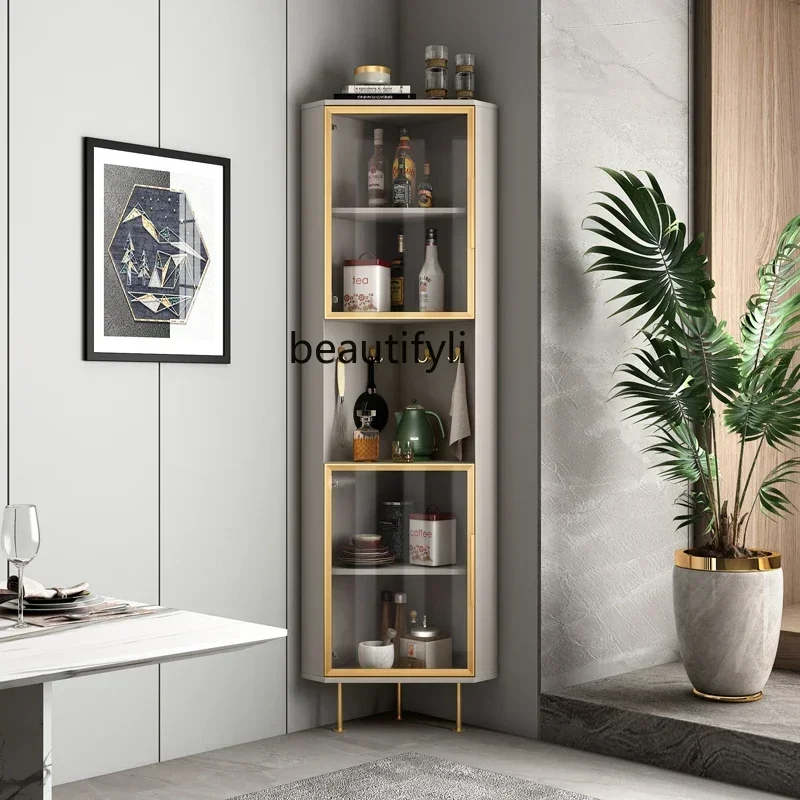 LXLiving Room Corner Cabinet Modern Minimalist Nordic Wine Cabinet Triangle CabinetSSS