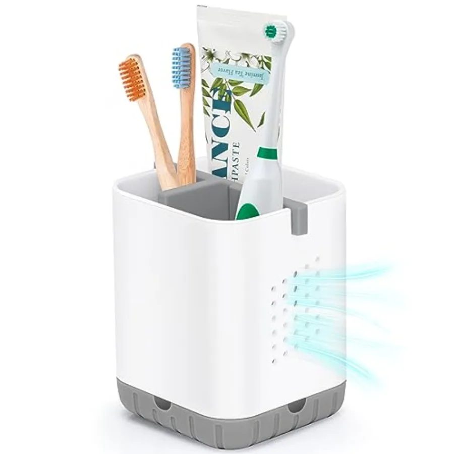 

Toothbrush Holders for Bathrooms, Detachable Electric Toothbrush Holder, Toothbrush Holder Drainage, 3 slot Toothbrush and Toot