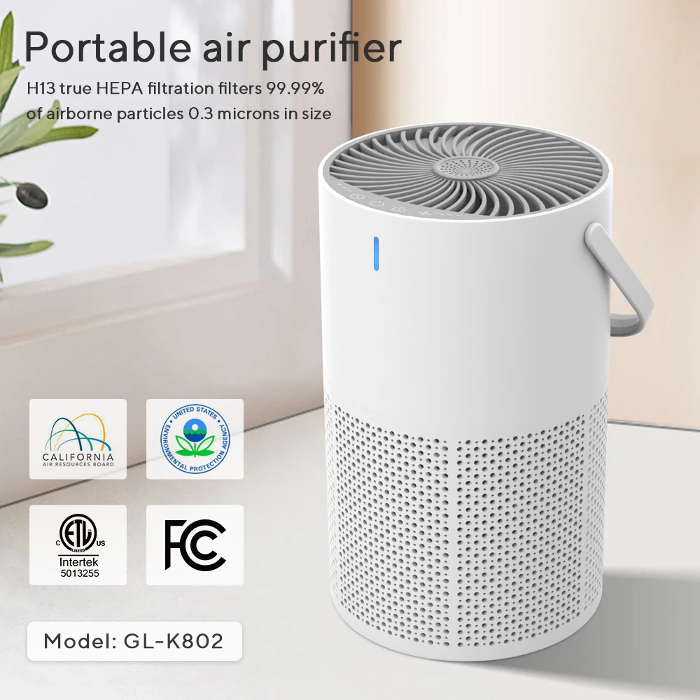 Air Purifier Small Home Desktop Intelligent Negative Ion Odor and Formaldehyde Removal Smoke and Dust Removal Air Purifier