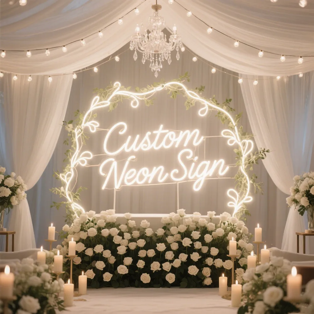 

Custom Neon Sign Light for Name Wedding Birthday Party Gift Personalized LED Dimmer Neon Light Business Logo Neon Lamp Decor
