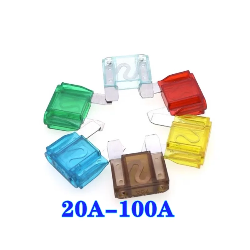 5PCS 20A 30A 40A 50A 60A 70A 80A 100A NEW MAXI Blade Fuse Car audio accessories Large Blade Style Auto Truck