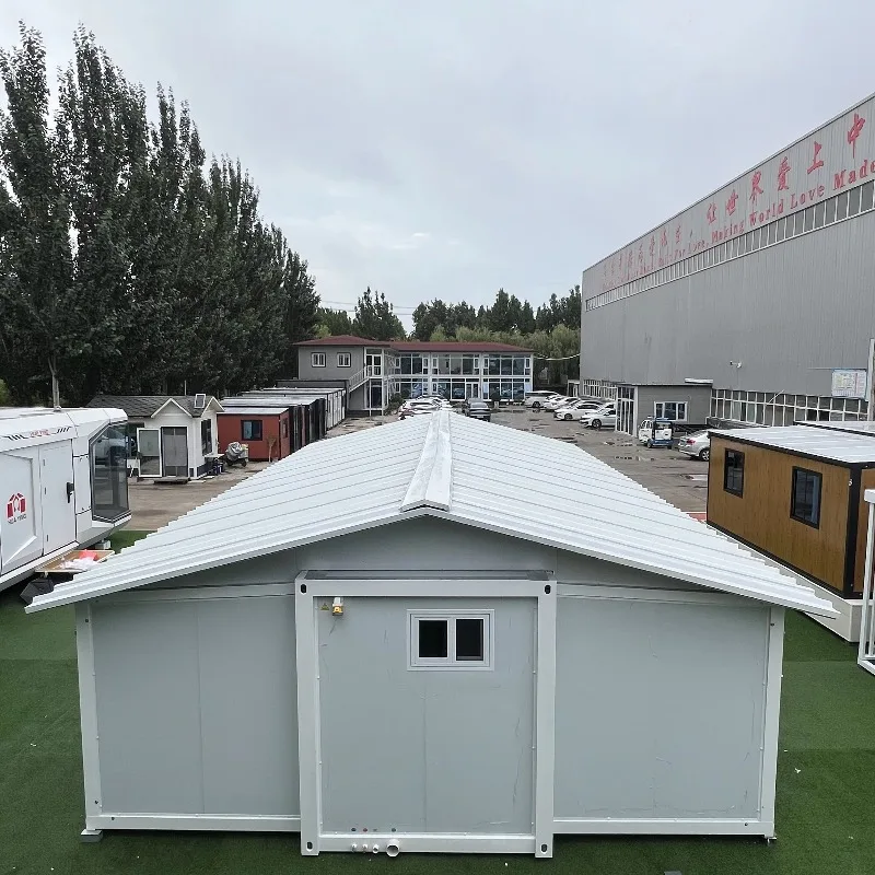 Double Wing Expandable Foldable House Side Extension Enlarged Space Rational Layout Modular Prefab Home For Big Family Resort