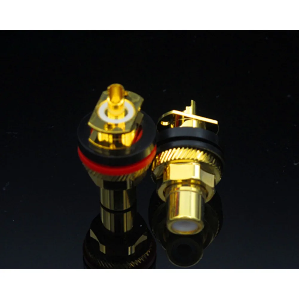 

1Pcs for puresonic mining 6068G gold-plated, Swiss high elastic and low resistance alloy RCA block