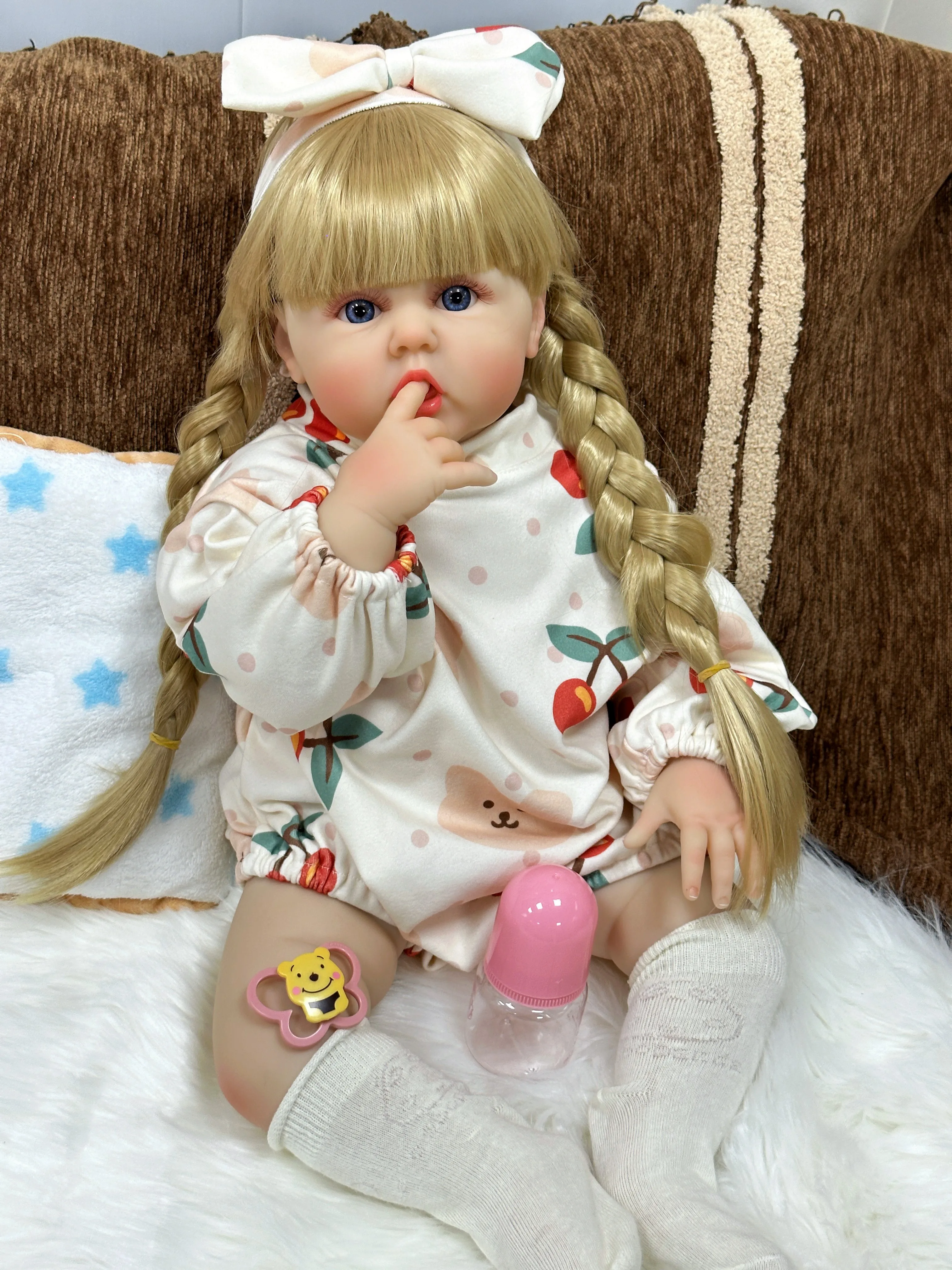 Cokela Reborn lalki dla dzieci 60 cm/24 cale miękkie silikonowe dziecko realistyczne winylowe lalki dla dziewczynek dla dziewczynek