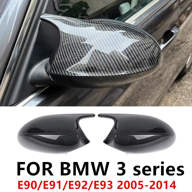 

Car Mirror Decorative Cover Case Trim Shell Housing carbon fiber For BMW 3 series E90 E91 E92 E93 2005-2014 Auto Accessories