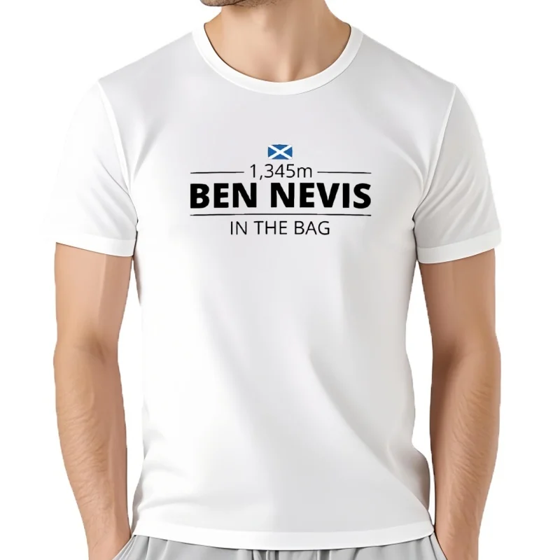 Ben nevis-munro Bagger camiseta escocesa Munro in the Bag, sublime, tops de verano, camisas holgadas lisas, camiseta d