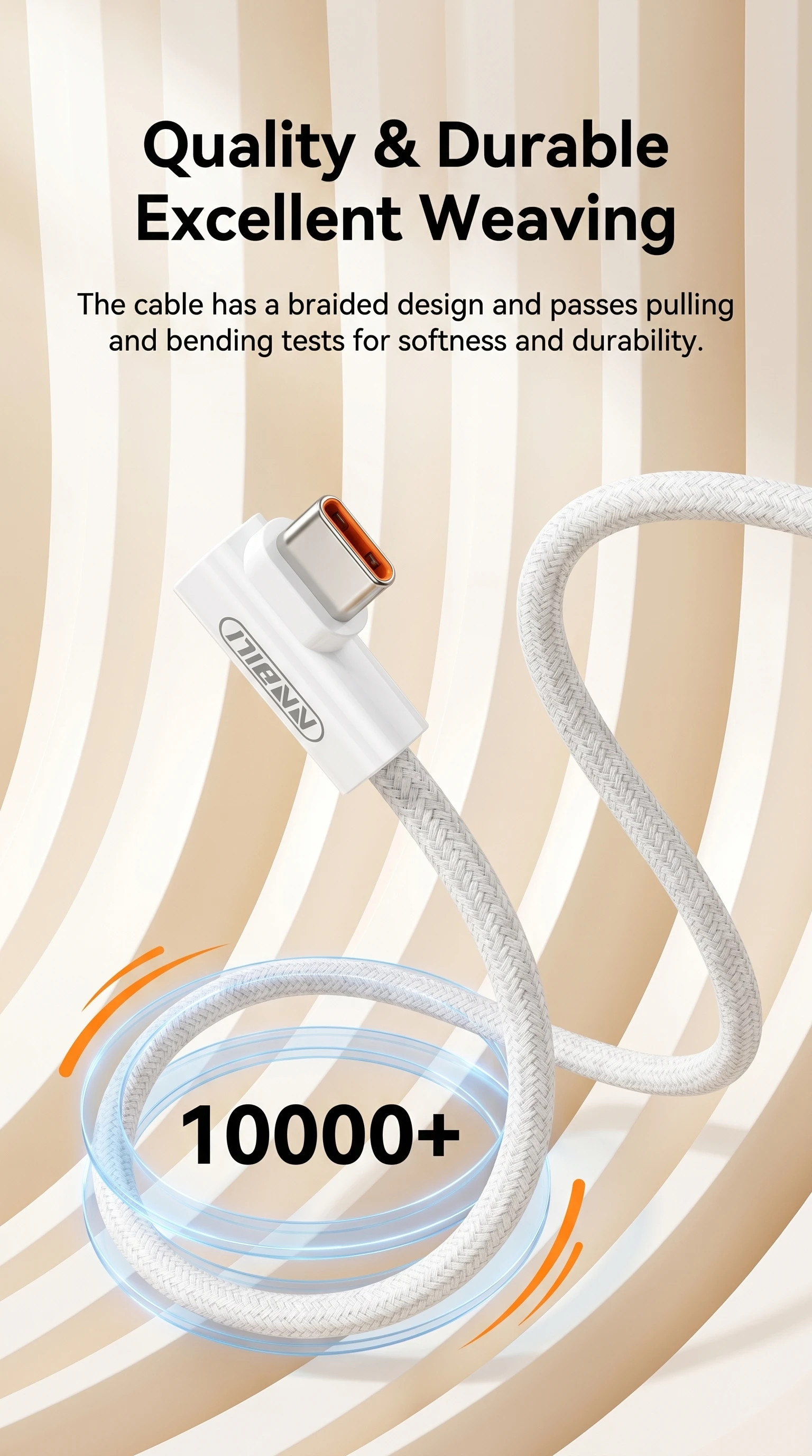 NNBILI 90 Degree Elbow USB C to Type C Fast Charge Cable For iPhone 18 17 Samsung Xiaomi Redmi POCO OnePlus Braided Type C Cable