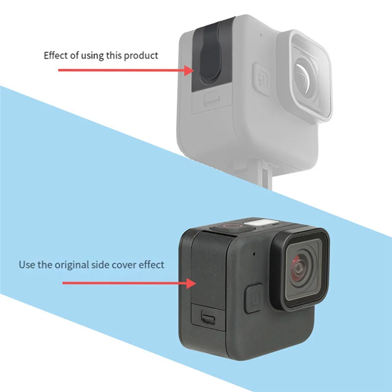 For Gopro 11 Mini Accessories Rechargeable Metal Side Cover Charging Cover Port Sports Camera Replacement-Hot
