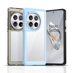 Transparent Shockproof TPU Case for OnePlus 13 12 13R 12R Protective Cover Frame Funda Coque Capa