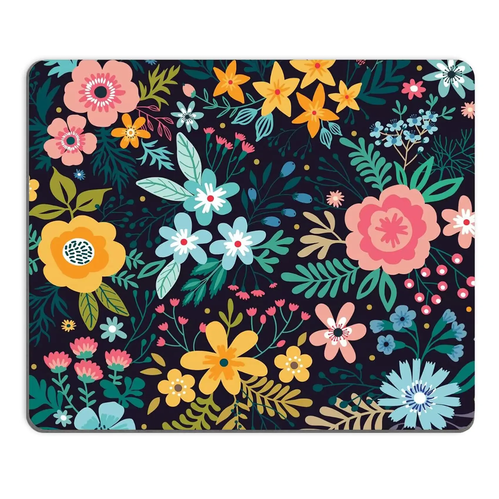 High Quality Retro Flowers Plants Printing Gaming Mousepad Gamer Mouse Mat Keyboard Mats Desk Pad Mousepads 22x18cm For Computer