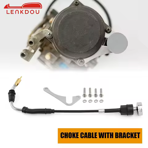 For Harley Big Twin Sportster XL 883 1200 XL883 XL1200 1988-2006 Twin Cam Motorcycle Carburetor Choke Cable With Bracket