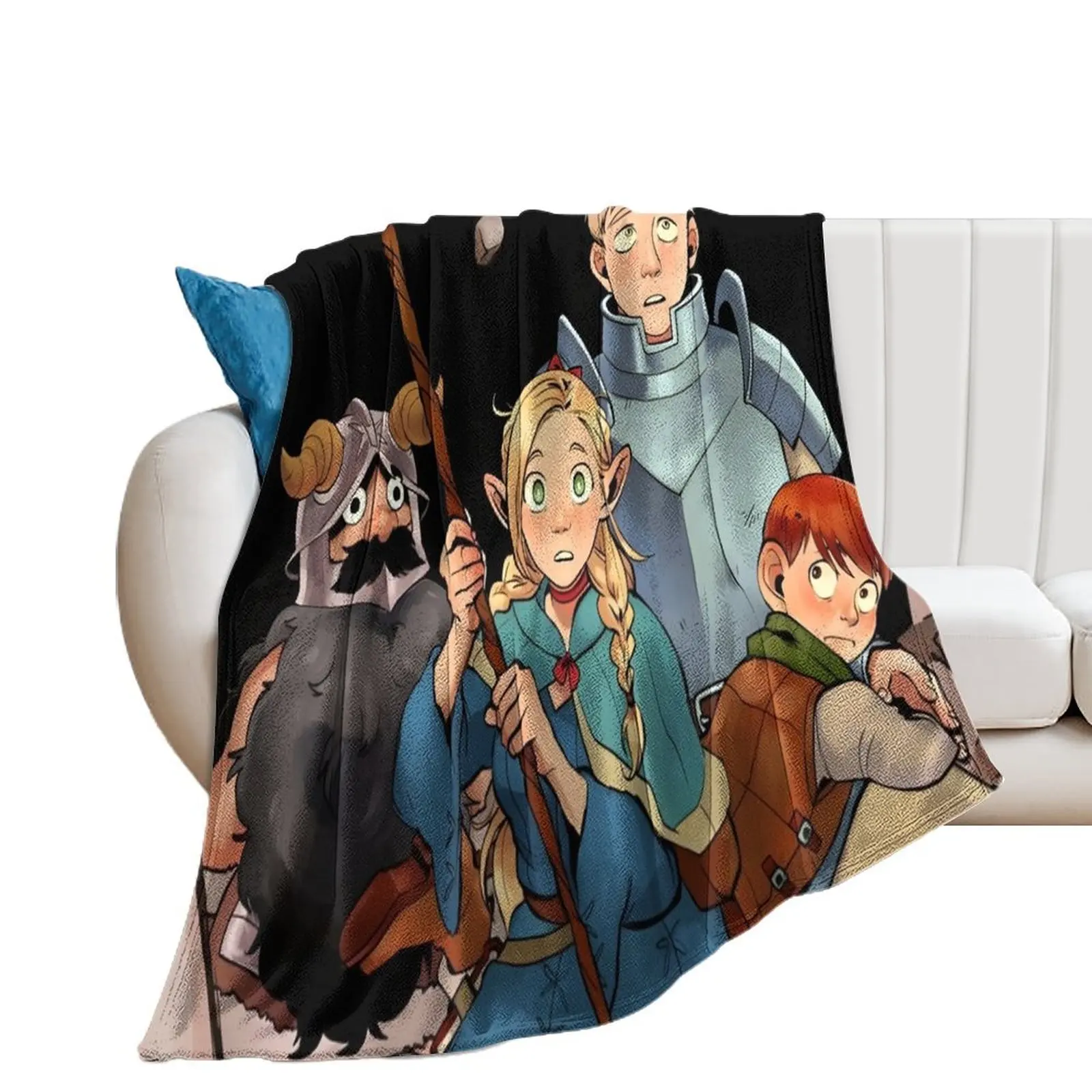 Delicious in Dungeon - All in One Throw Blanket Vintage Sleeping Bag Personalized Gift Plush Blankets