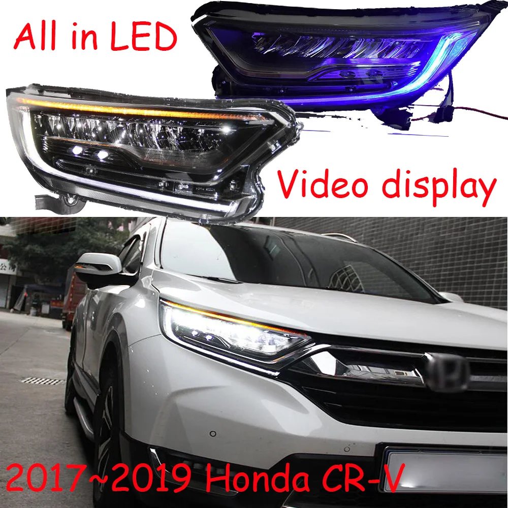 2pcs Car Styling Headlight For CR-V CRV Headlights 2017~2019/2012~2015 Head Lamp LED DRL Front Light Bi-Xenon Lens Xenon HID