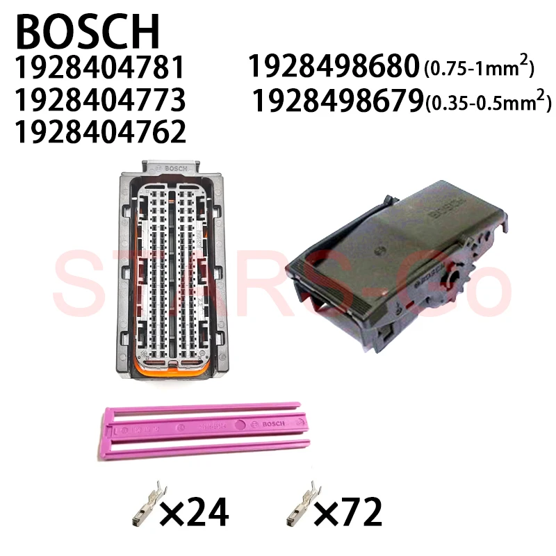 1/10SET 1928404781 1928404773 1928404762 1928498680 1928498679 96Pin BOSCH Engine Computer Board Connector ECU Plug