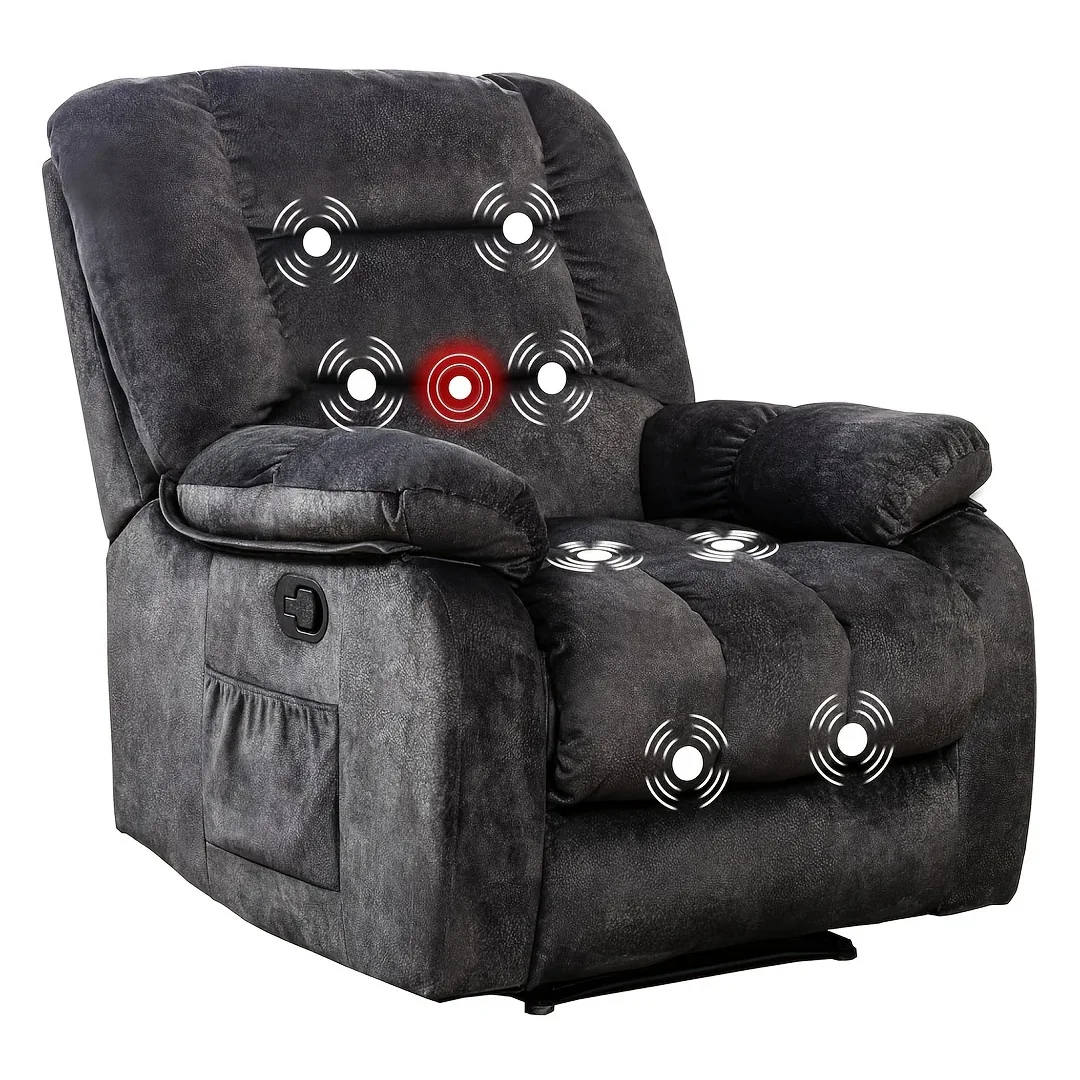 

Manual Recliner Chair with Massage Heating Oversized