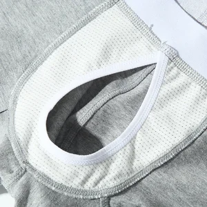 1/2 Stücke offen vorne Unterwäsche Männer Baumwolle sexy Männer Boxer Shorts atmungsable Bag Bulge Bag Männer 12 Cueca -Verkauf von Herren mit Eröffnung vor dem Vorgang - №1
