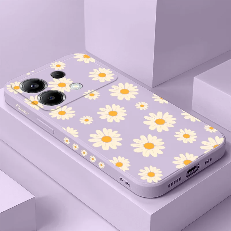 

Corrugated Daisy Phone Case For Xiaomi Poco X7 X6 F6 M6 M5 M5S F5 X5 F4 X4 M4 F3 M3 X3 Pro 4G 5G GT Silicone Cover