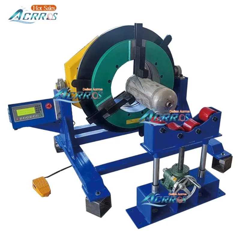 Through Hole Table Welding Positioner 600mm Chuck 600kg Rated Turntable For Welding