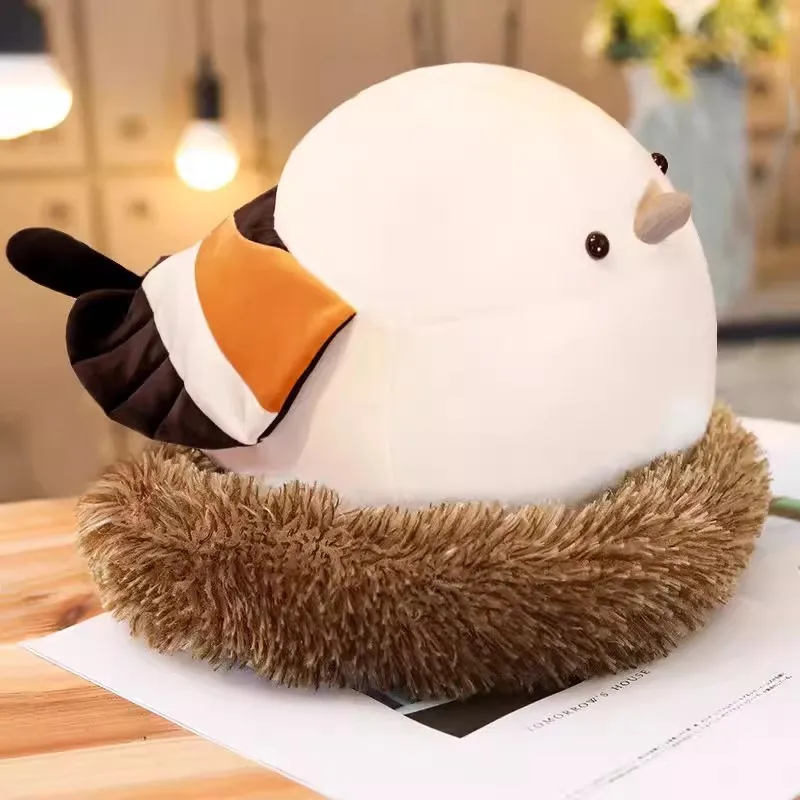 

35/50 см милая мягкая подушка в виде птицы, кукла на пуху, хлопковая милая плюшевая игрушка, диванная подушка, детский подарок на день рождения, Рождественский подарок