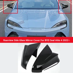 2pcs For BYD Seal Atto 4 2022 2023 2024  Car Rear View Rearview Side Glass Mirror Cover Trim Frame Side Mirror Caps Accessories