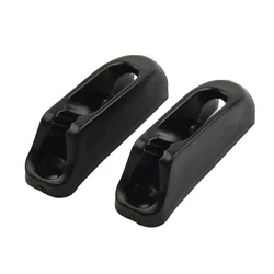 2Pcs Boats Rope Clamps Jam Cleat Black Nylon Self-Lock Rope Clam Cleat Cord Lock 44x13x15mm Marine Accessories