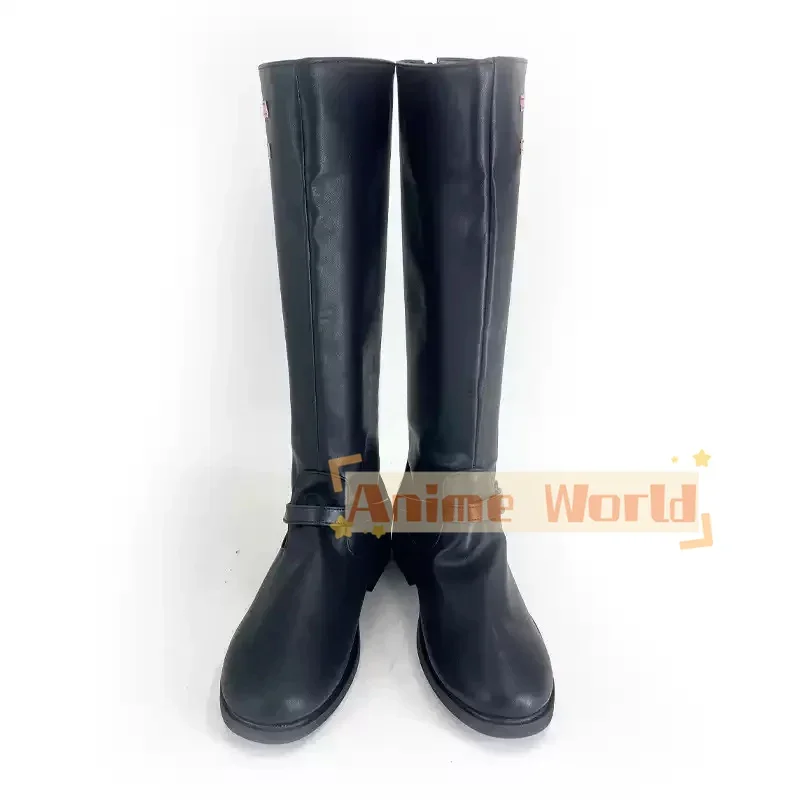 Love And Deepspace Xia Yizhou Caleb Farspace Colonel Shoes Cosplay Boots Prop Anime PU Leather Shoes Custom Made