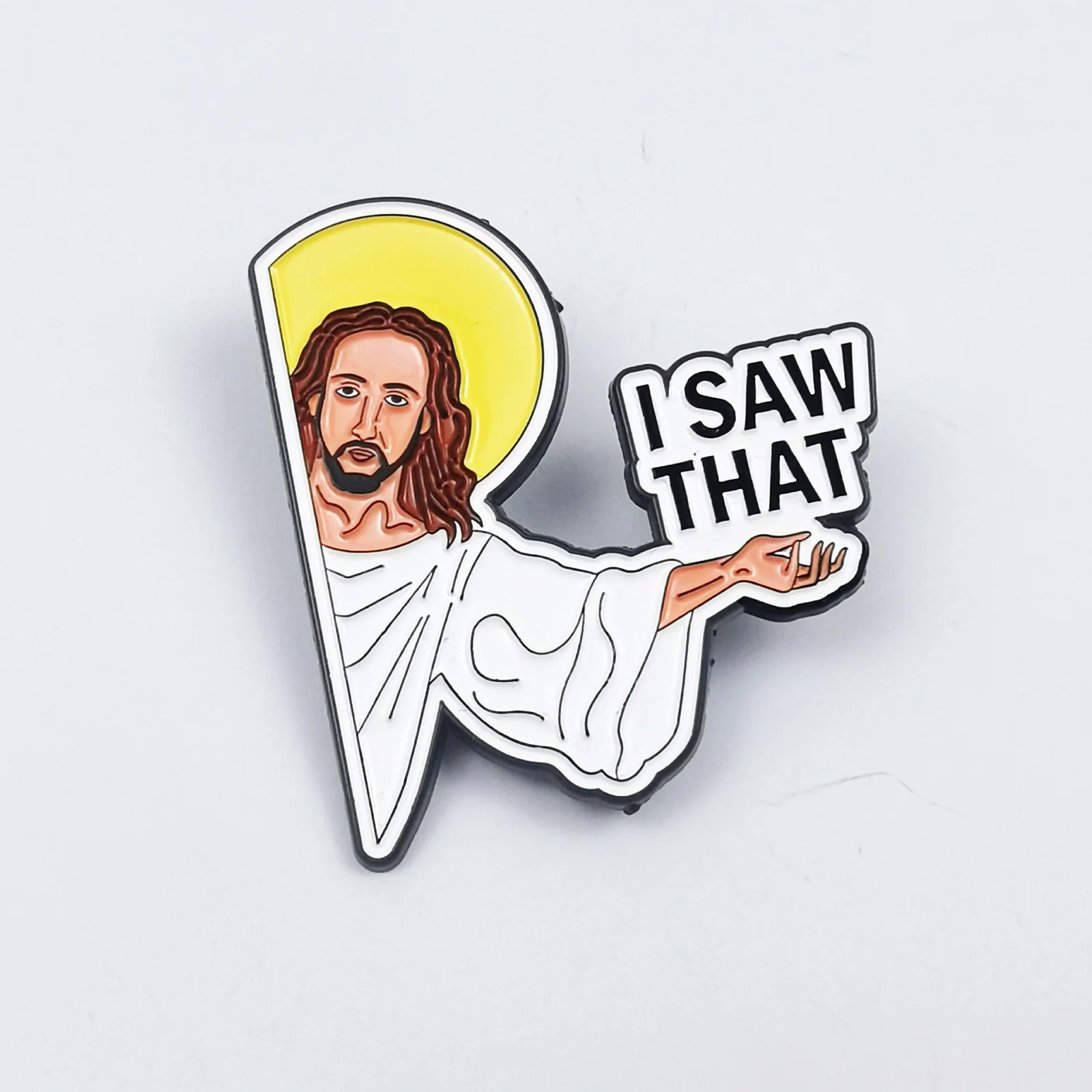 Jesus Bibel Emaille Pins Christian Broschen Metall Abzeichen Mode Schmuck Freunde Geschenk Kleidung Rucksack Zubehör – Detail 1