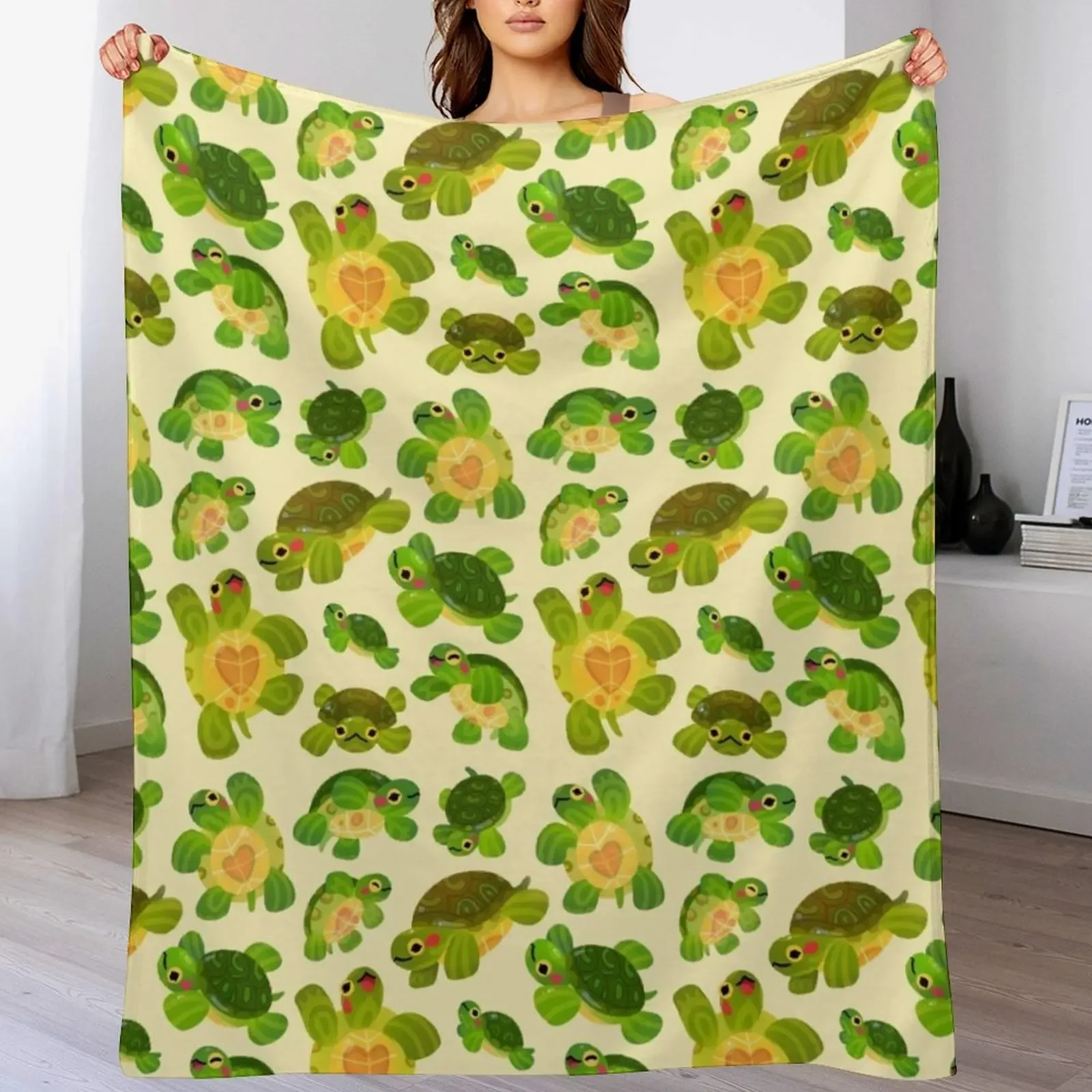 

Red-eared slider Throw Blanket manga Polar anime Soft Blankets