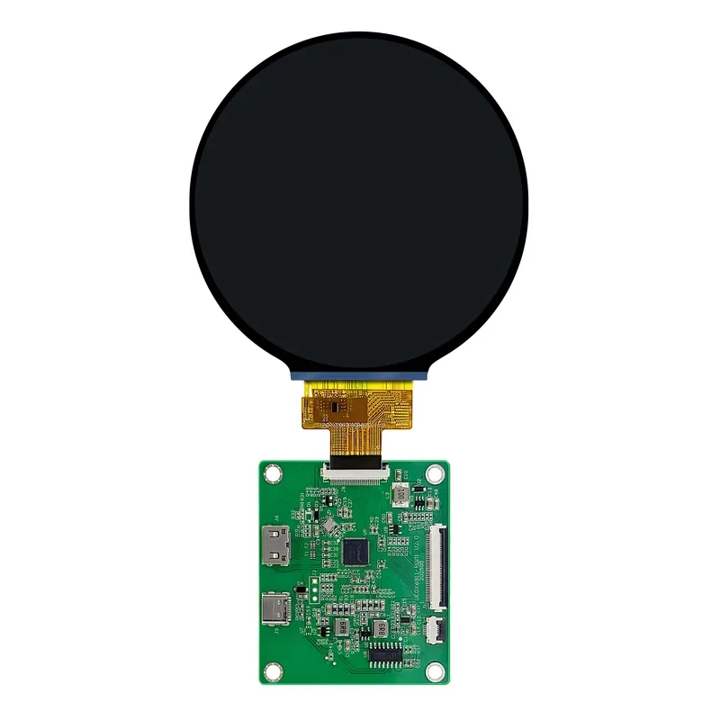 4 Inch 720*720 Touch Round Circular IPS Color LCD Display With Rotate Knob For Raspberry Pi HDMI Interface Development Board