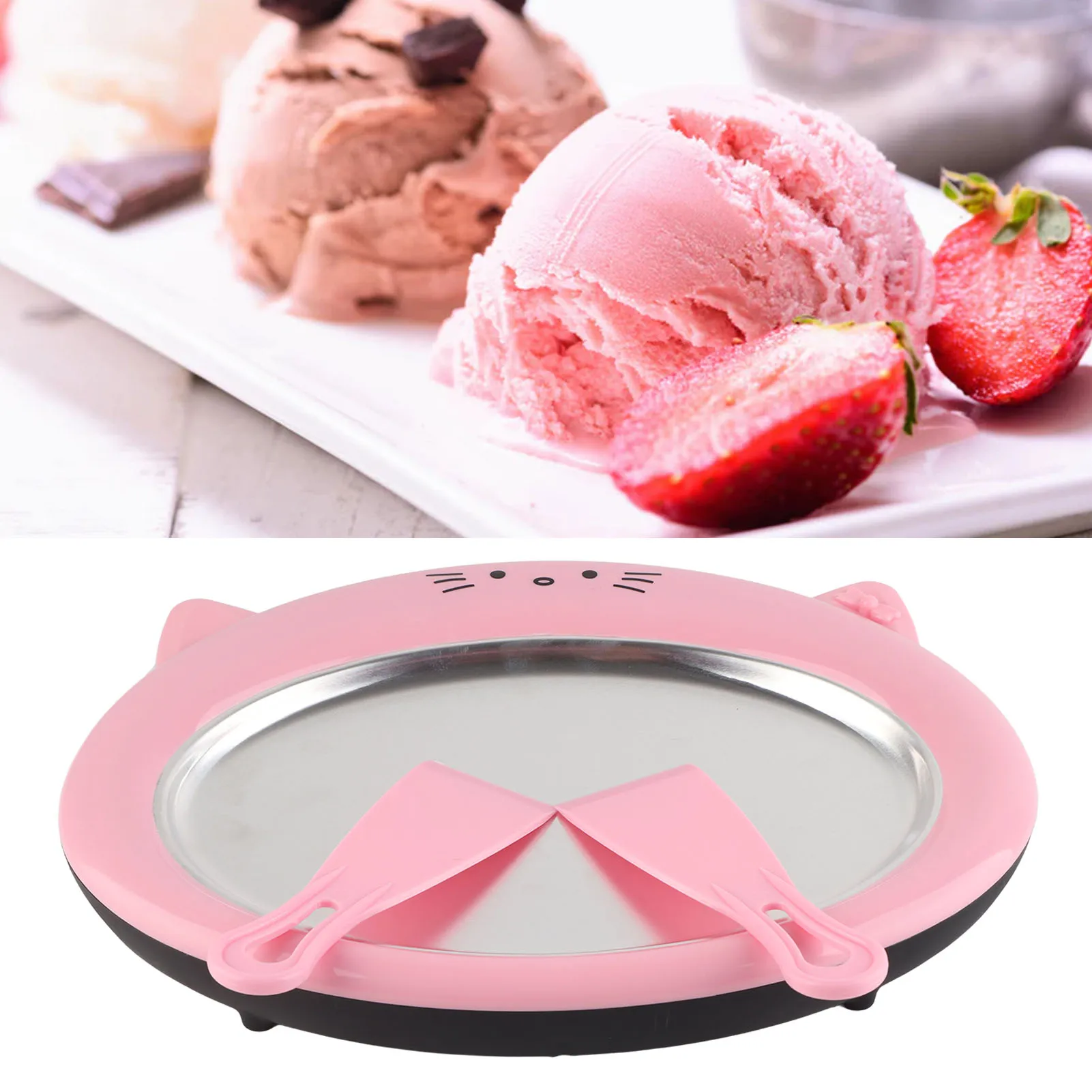 Kids Ice Cream Maker Direct Cleaning Easy DIY Unplugged Design Cute  Fried Yogurt Machine 150ml Capacity for Household