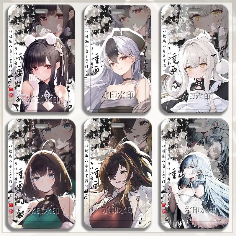 Azur Lane Le Malin Yukikaze Ayanami Prinz Eugen Card Protector Anime ID Card Cover Student Meal Badge ID Holder Card Holder