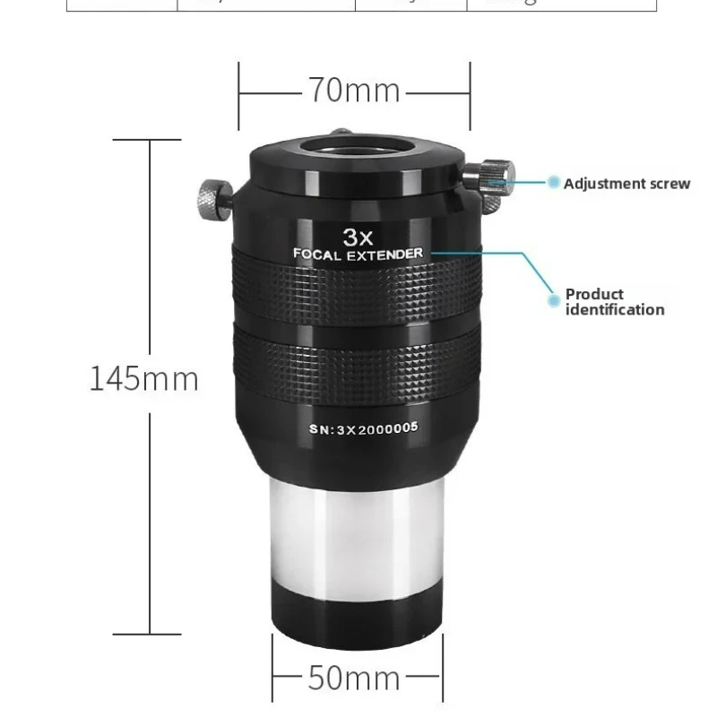 

Maxvision 3X 2-дюймовое металлическое увеличительное стекло APO, аксессуары для астрономического телескопа, набор из 4 предметов для наблюдения за звездами и наблюдения за звездами