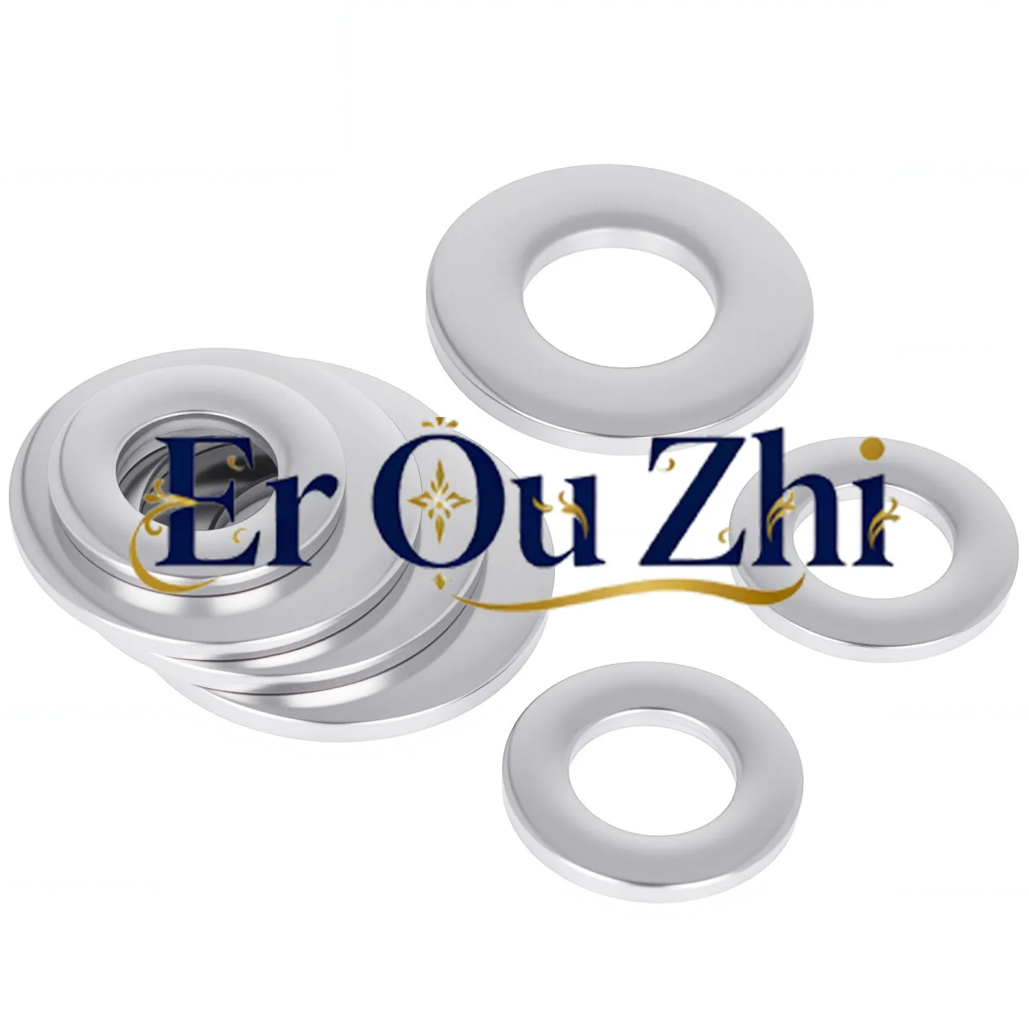 304 Stainless Steel Flat Gasket Enlarged Thickened Washer Metal Screw Round Meson M3M4M5M6M8M10M12