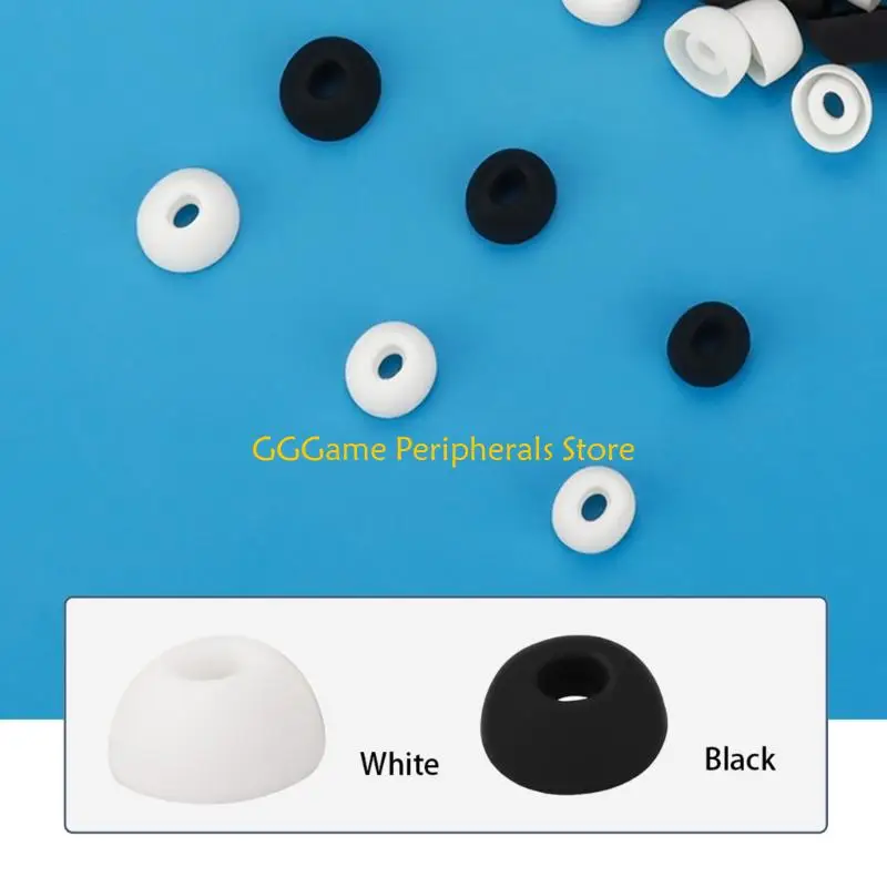U55B Sweat Resistant L Silicone Eartips Replacement Set, 6 Piece In-Ear Wear Pack for Daily Use, Soft Comfort, and Spare Carry