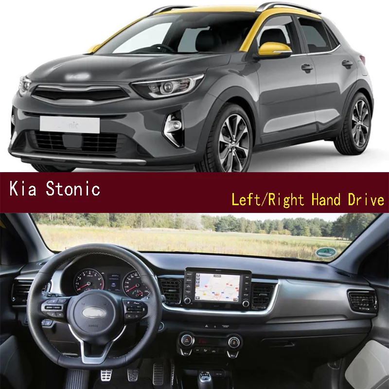

For Kia Stonic YB Dashmat Anti-Slip Dash mat Dashboard Cover Instrument Panel Sunscreen Pad Ornaments