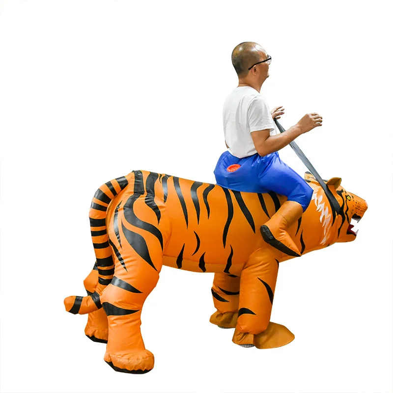 Déguisement Gonflable Tigre à Chevaucher – photo 3