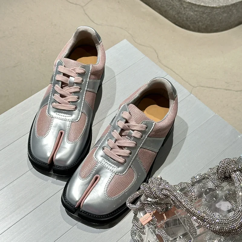 Retro Koreanischer Stil Tabi Split-Toe Flache Schuhe Casual Classic Match Alle Dexun Flache Schuhe Herren Damen Bequem