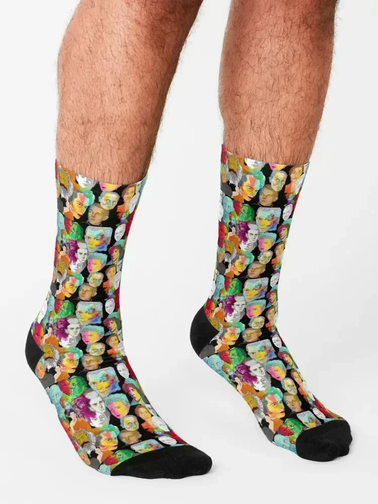 Philosophers World Socks cool moving stockings happy Novelties Ladies Socks Men's