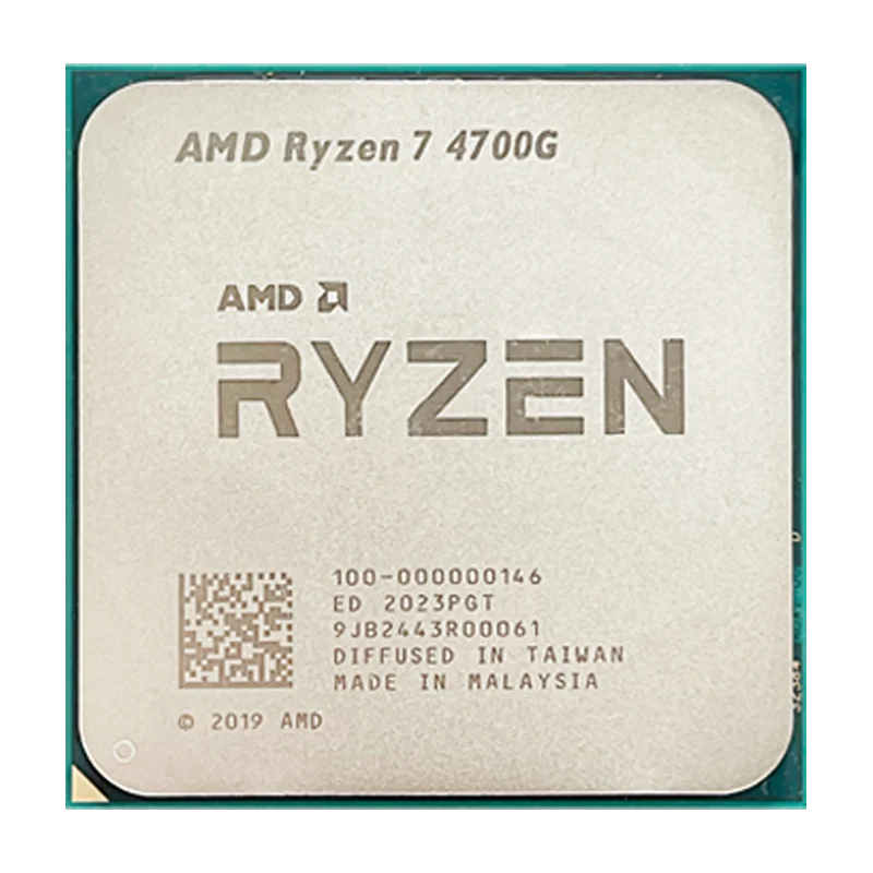 Top AMD Ryzen 7 4700G R7 4700G 3.6 GHz Eight-Core Sixteen-Thread 65W CPU Processor L3=8M 100-000000146 Socket AM4