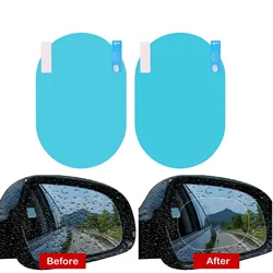 2/4Pcs Water Repellent Coating: Anti-Rain, Anti-Fog Film for Clear Car Mirrors & Windows - Protects Against Glare & Moisture